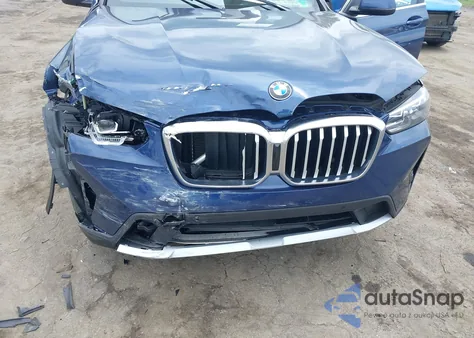 2022 BMW X3 xDrive30I из США, поврежденный, VIN 5UX53DP04N9J98450